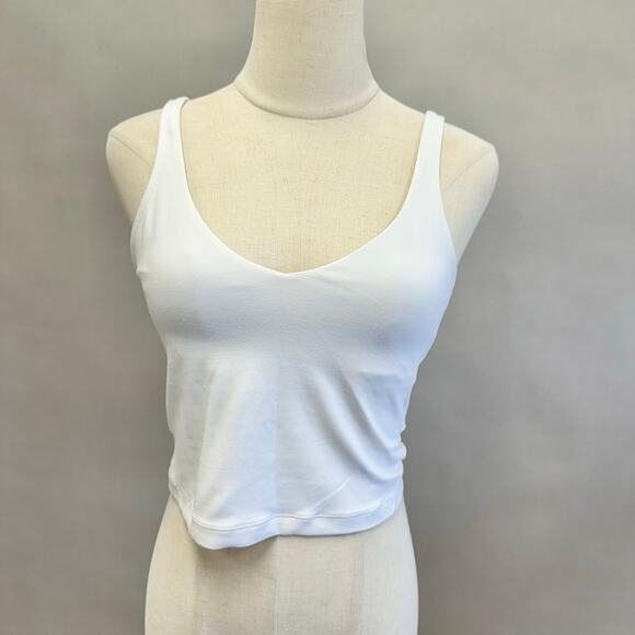 Lululemon Align crop tank in white size 8 built in bra - Picture 14 of 14
